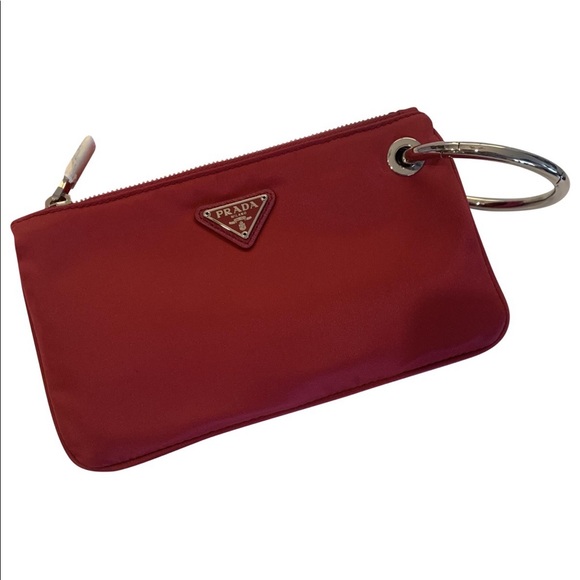 Prada Handbags - Prada Tessuto Clutch on Ring NWOT